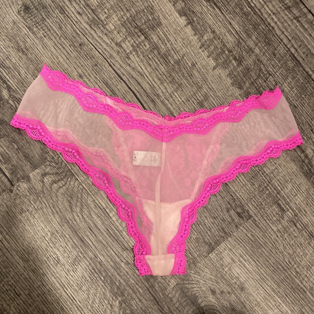 Sold- SET! Victoria's Secret Swavorski Crystal Demi Panty Set Barbie-core - Picture 9 of 10